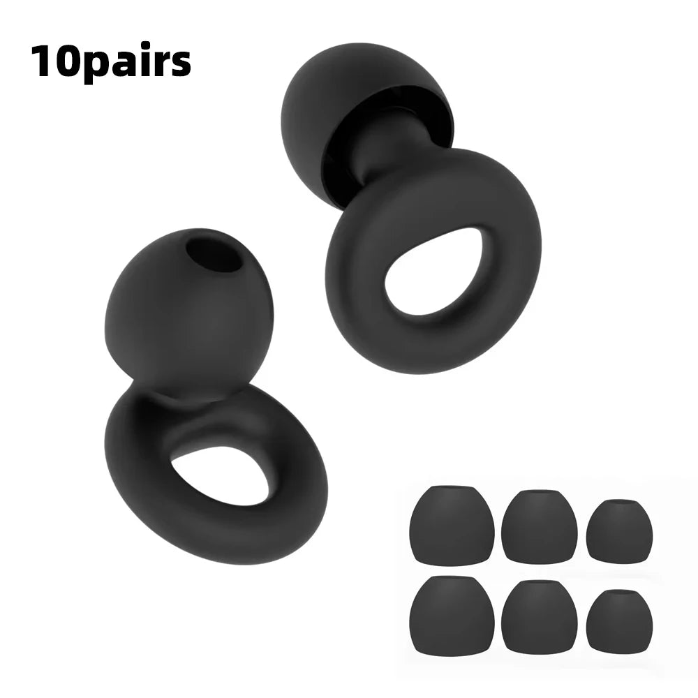 Concert Ear Plugs, High Fidelity Noise Cancelling Silicone Ear Plugs, Reusable Ear Plugs for Musicians, , Focus and Sleep