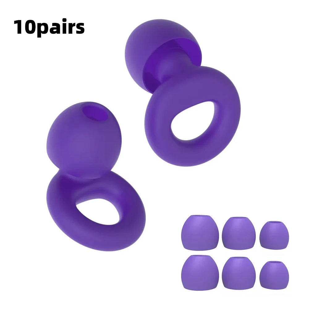 Concert Ear Plugs, High Fidelity Noise Cancelling Silicone Ear Plugs, Reusable Ear Plugs for Musicians, , Focus and Sleep