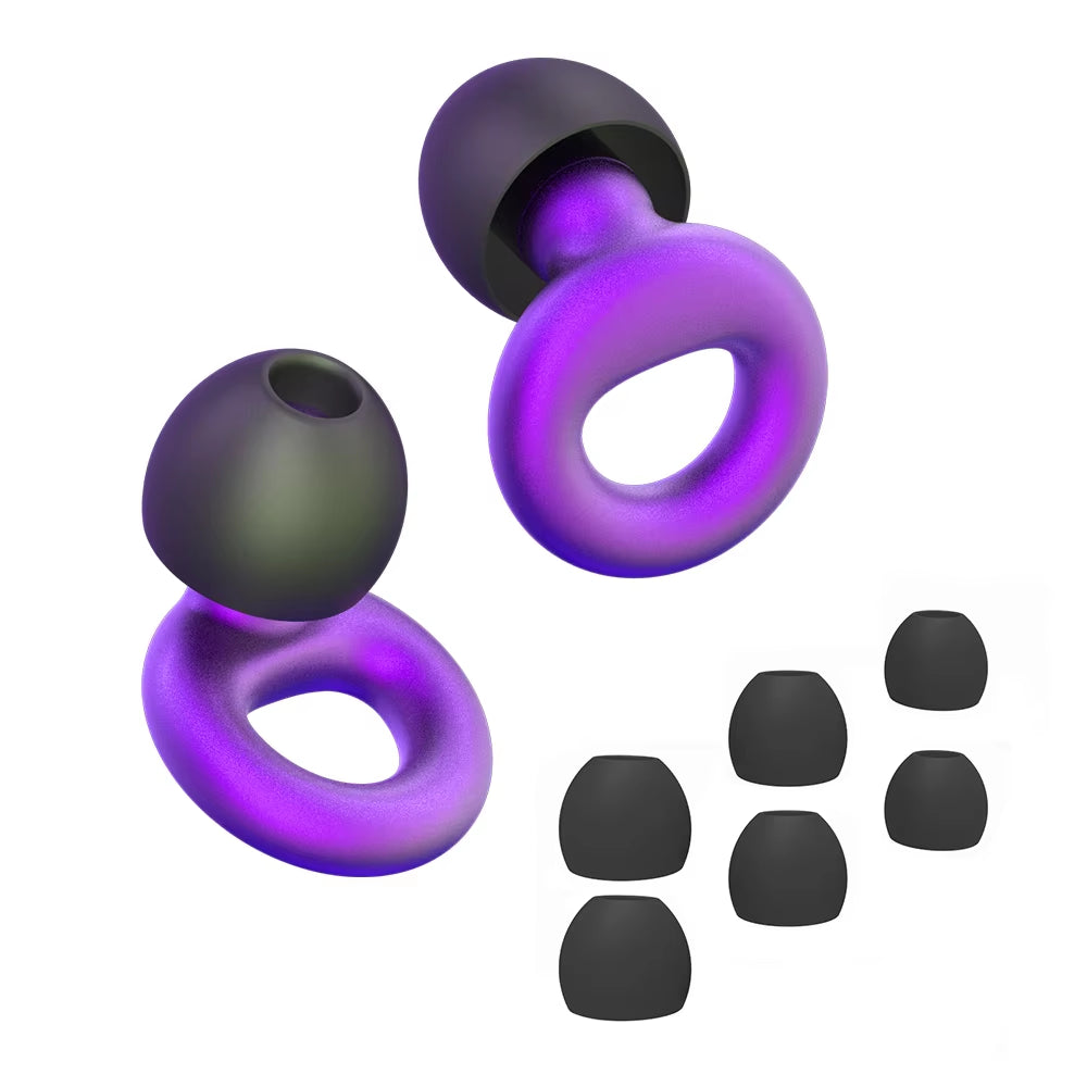 Concert Ear Plugs, High Fidelity Noise Cancelling Silicone Ear Plugs, Reusable Ear Plugs for Musicians, , Focus and Sleep
