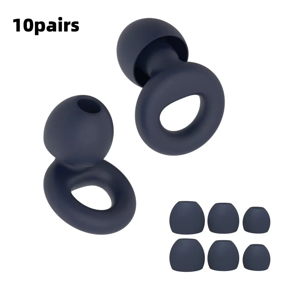 Concert Ear Plugs, High Fidelity Noise Cancelling Silicone Ear Plugs, Reusable Ear Plugs for Musicians, , Focus and Sleep