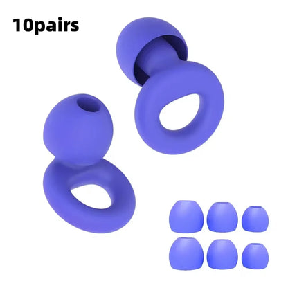 Concert Ear Plugs, High Fidelity Noise Cancelling Silicone Ear Plugs, Reusable Ear Plugs for Musicians, , Focus and Sleep